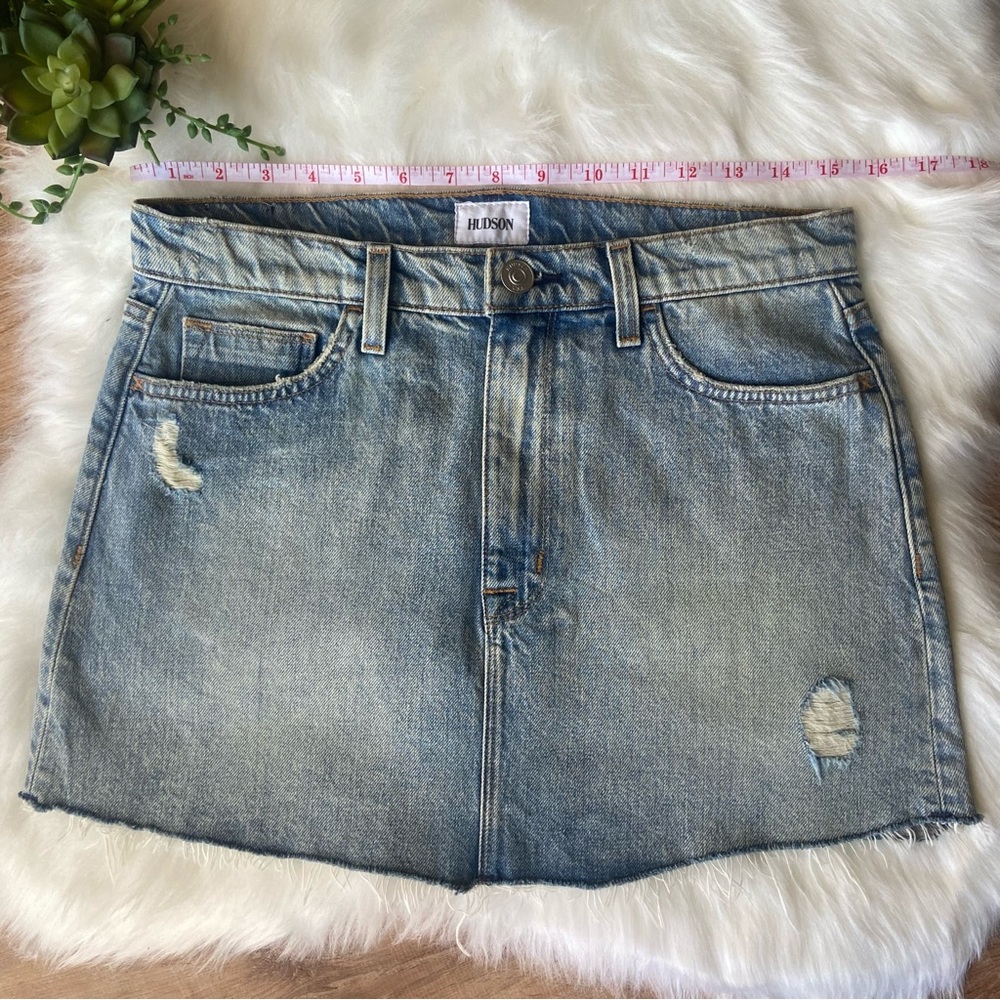 HUDSON Vivid Denim Jean Mini Skirt - NWOT